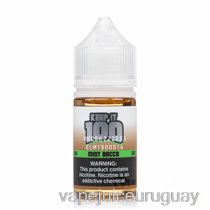 Sales De Bacco De Menta - Mantenlo 100 - 30ml 20mg Vape Uruguay